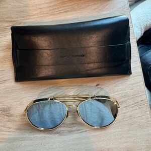 GENTLE MONSTER Big Bully Gold Sunglasses with Black Case
